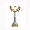 Candle Holder Retro Palace Luxury 5-Head Ceramic with Copper Candlestick Decoration Indoor Living Room Bedroom Desktop Candlestick Decoration Centerpiece Table Decorations view 1