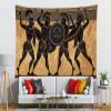 Loccor Ancient Greece Tapestry Heroes Spartans Wall Hanging Greek Warriors Myths Pottery Tapestry Ancient Civilization Culture Tapestry for Man Bedroom Living Room Office Dorm Home Decor 179x98inch view 3