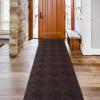 SHNOSU Runner Rugs 6FTx41FT Indoor Outdoor Hallway Runner Rubber Backing Non-Slip Carpet Washable Area Rugs Custom Sizes for Entryway Kitchen Bathroom Laundry Room Balcony Patio Brown view 1