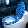 Toilet Seat Toilet Seat Colorful, Universal Toilet Seat Cover Domestic Slow Fall Silent, Blue Marine Style view 3