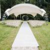 HomeLoft Basics White Aisle Runner for Weddings Ceremony, Birthday Party Decorations Carpet Runner Non-Slip Runway Carpet 140GSM, 100500cm view 1