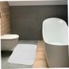 Amosfun White Bathroom Rug Non-Slip Shower Mat Water Absorbent Ground Mat for Bathroom Thick and Comfortable for Home Use view 2