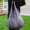ZEWOOPIE Foldable Reusable Grocery Bags Magic Auto Stretch Shopping Bag, Fashion Mini Size Large Capacity Handheld Pleated Eco-friendly Groceries Handbag view 3