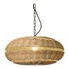 Hand Woven Basket Ceiling Hanging Lamp - V-intage Wicker Lighting - Extra Large Rattan Chandelier - Farmhouse Bamboo Pendant Lights Fixture - Compatible with Dining Room Kitchen Island Living Room view 1