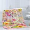 3 Piece Bath Towel Set, Watercolor Floral Towels Set for Bathroom Soft Bath Shower Towels Absorbent Bathroom Towels Set ( 1 Bath Towel, 1 Hand Towel, 1 Washcloth ) Spring Garden Elegant Flowers view 3