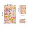 3 Piece Bath Towel Set, Watercolor Floral Towels Set for Bathroom Soft Bath Shower Towels Absorbent Bathroom Towels Set ( 1 Bath Towel, 1 Hand Towel, 1 Washcloth ) Spring Garden Elegant Flowers view 4
