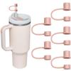6-Pack Sstanley cup accessories Compatible with Stanley Cups 30&40 Oz,Simple Modern Cup accessories Cover for Stanley Straw -Perfect Match 10mm 0.4in Straws (Rose Quartz) view 1