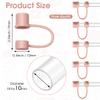6-Pack Sstanley cup accessories Compatible with Stanley Cups 30&40 Oz,Simple Modern Cup accessories Cover for Stanley Straw -Perfect Match 10mm 0.4in Straws (Rose Quartz) view 2