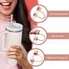 6-Pack Sstanley cup accessories Compatible with Stanley Cups 30&40 Oz,Simple Modern Cup accessories Cover for Stanley Straw -Perfect Match 10mm 0.4in Straws (Rose Quartz) view 4