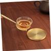 DECHOUS 2 Pcs Practical Tea Serving Tray Teacup Coaster Set Heatproof Plate for Home Hotel Restaurant view 4