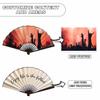 AIFLM Personalized Folding Fan Custom Photo Hand Held Fans for Wedding Dancing Saloon Cosplay Party Props Foldable Decorative Folding Fans Creative Gift for Friends view 2