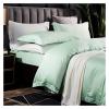 ADovz Egyptian Cotton Gray Reversible Solid Color Double Queen King Bedding Set Simple Quilt Cover Zipper Extra Soft Silky Bed Sheet,Bed Sheets view 1