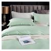 ADovz Egyptian Cotton Gray Reversible Solid Color Double Queen King Bedding Set Simple Quilt Cover Zipper Extra Soft Silky Bed Sheet,Bed Sheets view 3
