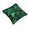 AMAZWI Black and Gold Geometric Throw Pillow Cover Couch Pillow Case Square Outdoor Pillow Home Sofa Bed Decor Pillowcase view 2