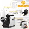 Electric Cheese Grater for Block Cheese, 5 Different Shapes of Blades for Slicing/Shredding/Grating, 250W Automatic Cheese Shredder Vegetable Slicer with One-Touch Control for Fruits, Nuts view 3