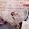 JokLGrs Heart Wedding Guest Book Alternative, Wood Guest Book Wedding Reception with 100pcs Wooden Hearts and Drop Box, Rustic Wedding Sign Decor for Reception and Ceremony Party view 3