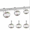 Palm Leaves Shower Curtain Hooks, Vintage Tropical Rainforest Palm Leaves 12PCS Shower Curtain Hooks Rings for Bathroom Stainless Steel Rust Resistant Shower Curtain Hangers view 2