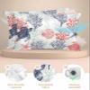 Wotrend Ocean Animal Standard Pillowcase Set of 2, Summer Turtle Starfish Jellyfish Coral Red Navy Blue Satin Pillow Case Cover with Smooth Hidden Zipper Closure, Soft Throw Pillow Covers 20X26 Inch view 2