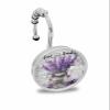 Spring Shower Curtain Hooks, Retro Plant Lavender Flowers 12PCS Shower Curtain Hooks Rings for Bathroom Stainless Steel Rust Resistant Shower Curtain Hangers view 1