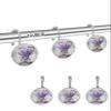 Spring Shower Curtain Hooks, Retro Plant Lavender Flowers 12PCS Shower Curtain Hooks Rings for Bathroom Stainless Steel Rust Resistant Shower Curtain Hangers view 2