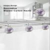 Spring Shower Curtain Hooks, Retro Plant Lavender Flowers 12PCS Shower Curtain Hooks Rings for Bathroom Stainless Steel Rust Resistant Shower Curtain Hangers view 3