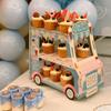 3 Tire Cupcake Stand Cake Stand Ice Cream Stand Children's Party Decoration Bread Station Cupcake Stand for Shop Cupcake Holder view 4