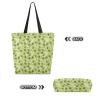 Pynewomyt Women Men Unisex Canvas Tote Bag Reusable Grocery Shoulder Bag with Inner Pocket Fashion Cloth Bag for Work Lunch Shopping Cloth Handbag (Avocado) view 3