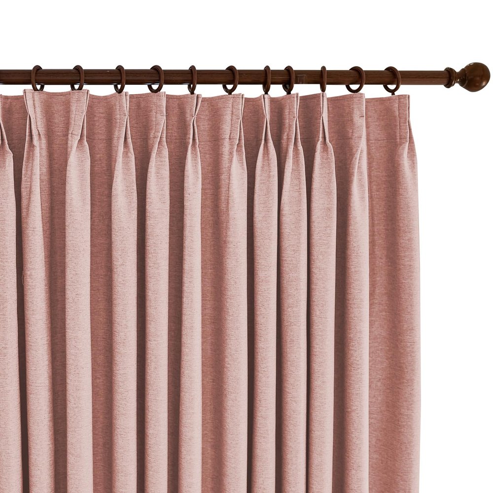100% Blackout Curtains for Bedroom, Living Room 72 inches Long, Elegant Darkening Pinch Pleat Drapes, Thermal Insulated Curtain Panels for Sliding Glass Door,100"W x 72"H, Set of 2 Panels