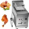 LPLYAA Commercial Propane Gas Deep Fryer, Stainless Steel Countertop Kitchen Frying Machine, Restaurant Kitchen Frying Machine With Basket For Home Chicken Commercial (Color : Single), 20240301 view 1