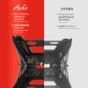 ACKO Folding Step Stool Foldable 16 Inch 400 lbs Capacity, Plastic Stools for Adults and Kids, Collapsible Stools for Kitchen, Stepping Stool with Handle, Black,1 PC view 3