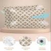 Abstract King Standard Pillow Cases Set of 2, Retro Geometric Modern Art Brown Satin Pillow Case Cover with Smooth Hidden Zipper Closure, Soft Throw Pillow Covers Cases for Home Decor 20 X 36 Inches view 2