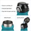 Konokyo Insulated Water Bottle with Straw and Carry Loop,18 oz Stainless Steel Double Wall Vaccum Metal Water Flask with Leak-proof Lid,Blue view 4