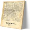 Zhumendi Saint Louis Vintage Map Poster Saint Louis Street Prints Missouri Map of United States Poster Nature Pictures for Bathroom (16.00''x24.00'',Framed) view 1