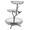 OFFSCH Iron Black Snack Storage Basket Simple Design Fruit Plate for Home Organization for Fruits and Vegetables and Stylish Storage view 1