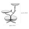 OFFSCH Iron Black Snack Storage Basket Simple Design Fruit Plate for Home Organization for Fruits and Vegetables and Stylish Storage view 4