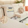 Bomeiqee 2024 New Universal Sofa Cushion Covers Washable 360 Couch Covers Waterproof Magic Sofa Covers for 1/2/3 Sectional Sofa Dog Pet Friendly Furniture Protector (Yellow, Large seat Cover) view 2