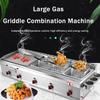 Commercial Gas Fryer Stainless Steel Deep Fat Fryer, Stainless Steel Gas Deep Fryer, Commercial LPG Gas Fryer Deep Fryer With Basket For Commercial Restaurant Home Kitchen Equipment (Color : Style4) view 2