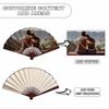 AIFLM Personalized Folding Fan Custom Photo Hand Held Fans for Wedding Dancing Saloon Cosplay Party Props Foldable Decorative Folding Fans Creative Gift for Friends view 2