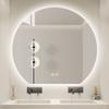 32inch Half Circle Bathroom Mirror with Led Light, Wall-Mounted Backlit Illuminated Mirror, Anti-Fog Dimmable Lighted Bathroom Vanity Mirror (Size : 35inch/90cm) view 2
