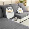 Bomeiqee 2024 New Universal Sofa Cushion Covers Washable 360 Couch Covers Waterproof Magic Sofa Covers for 1/2/3 Sectional Sofa Dog Pet Friendly Furniture Protector (Gray, Large seat Cover) view 2