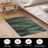 Edwiinsa Forest Plush Rug Non Slip Bath Mat, Soft Shaggy Long Fur Fuzzy Bath Rugs 24" x 35" Carpet Mat for Bathroom Shower Home Green Rustic Cabin Lodge Farmhouse Pine Trees view 3