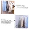 Zerodeko 50pcs Garment Clothing Protective Bag Dry Cleaning Bag Mesh Dust Cover Cloth for Overcoat Suit Wardrobe Cover view 3