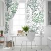 Aiesther Ocean Curtains for Living Room - Marine Organism Coral Green and Gray Room Darkening Thermal Insulated Blackout Curtains for Living Room Bedroom (2 Panels, 42" W by 84" L) view 4