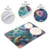 Butterflies with Sea Turtle and Octopus Dish Drying Mat For Kitchen Counter Microfiber Absorbent Drying Pad 16 x 18 Inch Protector Mats Dishes Drainer view 4