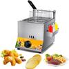 Countertop Propane Gas Fryer, Commercial Deep Fryer Gas Fryer Basket Tank Countertop Buffet Food Heater Heavy Duty Stainless Steel French Fry With Tank For Home Restaurants Chicken (Color : Style1) view 1