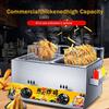 Countertop Propane Gas Fryer, Commercial Deep Fryer Gas Fryer Basket Tank Countertop Buffet Food Heater Heavy Duty Stainless Steel French Fry With Tank For Home Restaurants Chicken (Color : Style1) view 2