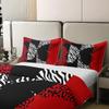 Leopard Print Butterfly 100% Nature Cotton Duvet Cover Full Black White Zebra Stripes Bedding Set for Kids Teens Adults Red Wild Animal Cheetah Skin Print Quilt Cover with 2 Pillowcases(No Comforter) view 3