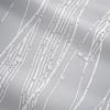 Erosebridal Boys Blue and Greyish White Shower Curtain 72" Wx72 L Abstract Ombre Bath Geometric Silver Striped Modern Fashion Wavy Line Bathroom Accessories 12 Hooks view 4
