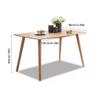 Dining Table Coffee Table All solid wood dining table small apartment dining table Nordic simple party table office desk living room dining table Kitchen Table Dining Room Table ( Color : A , Size : 1 view 3