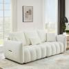 Antetek 78" Modern Sofa Couch, Comfy Deep Seat Teddy Cloud Sofa, Upholstered 3-Seater Boucle Couch, Oversized Loveseat for Living Room, Bedroom, Office, Apartment, Beige view 1
